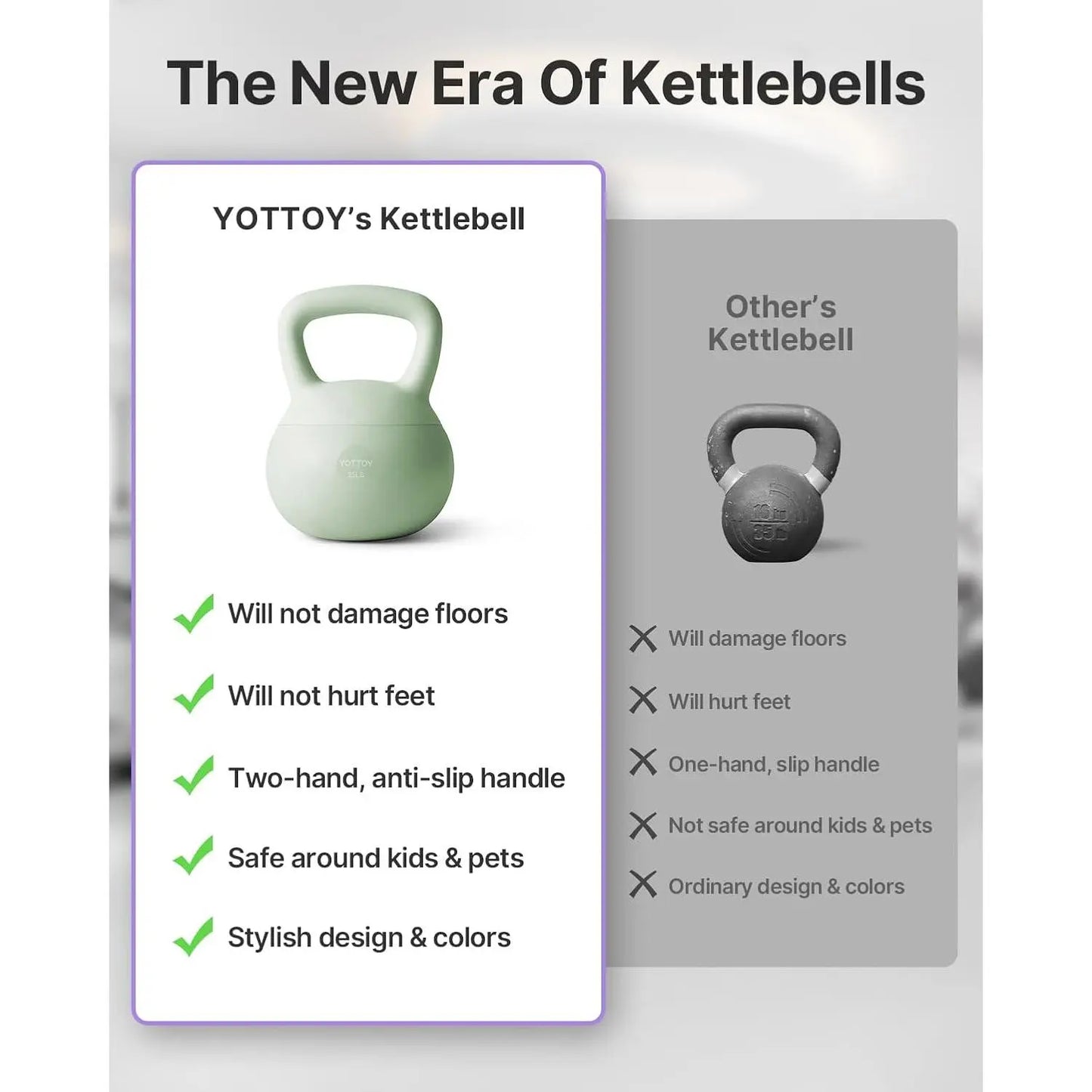 Soft Kettlebell,Kettlebell Anti-Slip Grip Weight for Home Workouts, Kettlebells Set Strength and Safety Guaranteed