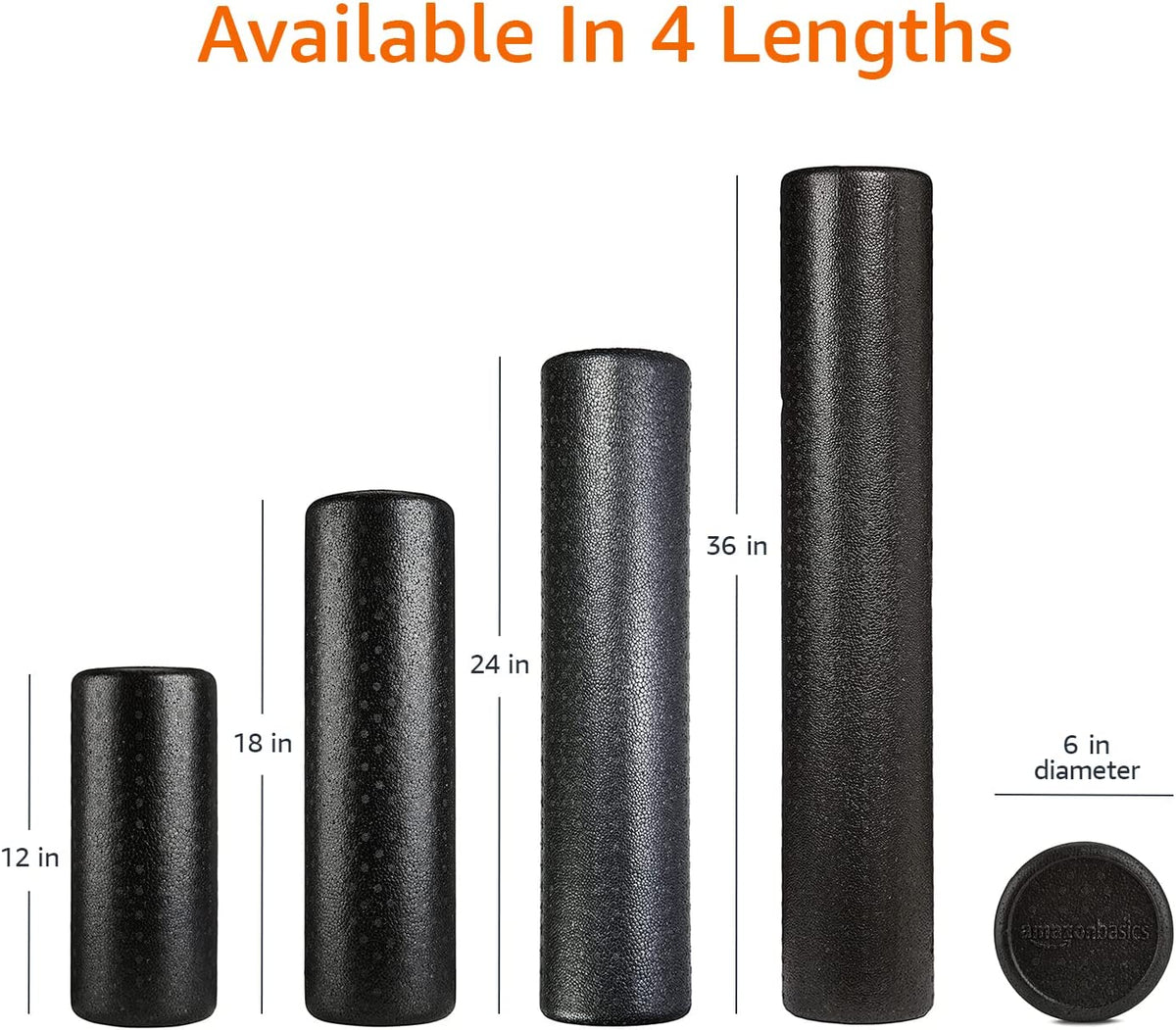 High Density Foam Roller for Exercise and Recovery, 18 Inches, Blue Speckled