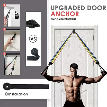 Stretch Rope Fitness Male Elastic Belt Elastic Rope Home Resistance Belt Puller Back Strength Chest Muscle Training Equipment. Chest Trainer Exercise Band