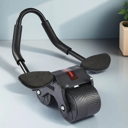 Ab Roller with Knee Pads, Automatic Rebound Ab Roller, Abdominal Training Roller with Elbow Support, Unisex Abdominal Training Equipment - Abdominal Training Roller, Abdominal Wheel, Abdominal Core Trainer, Ab Workout Equipment