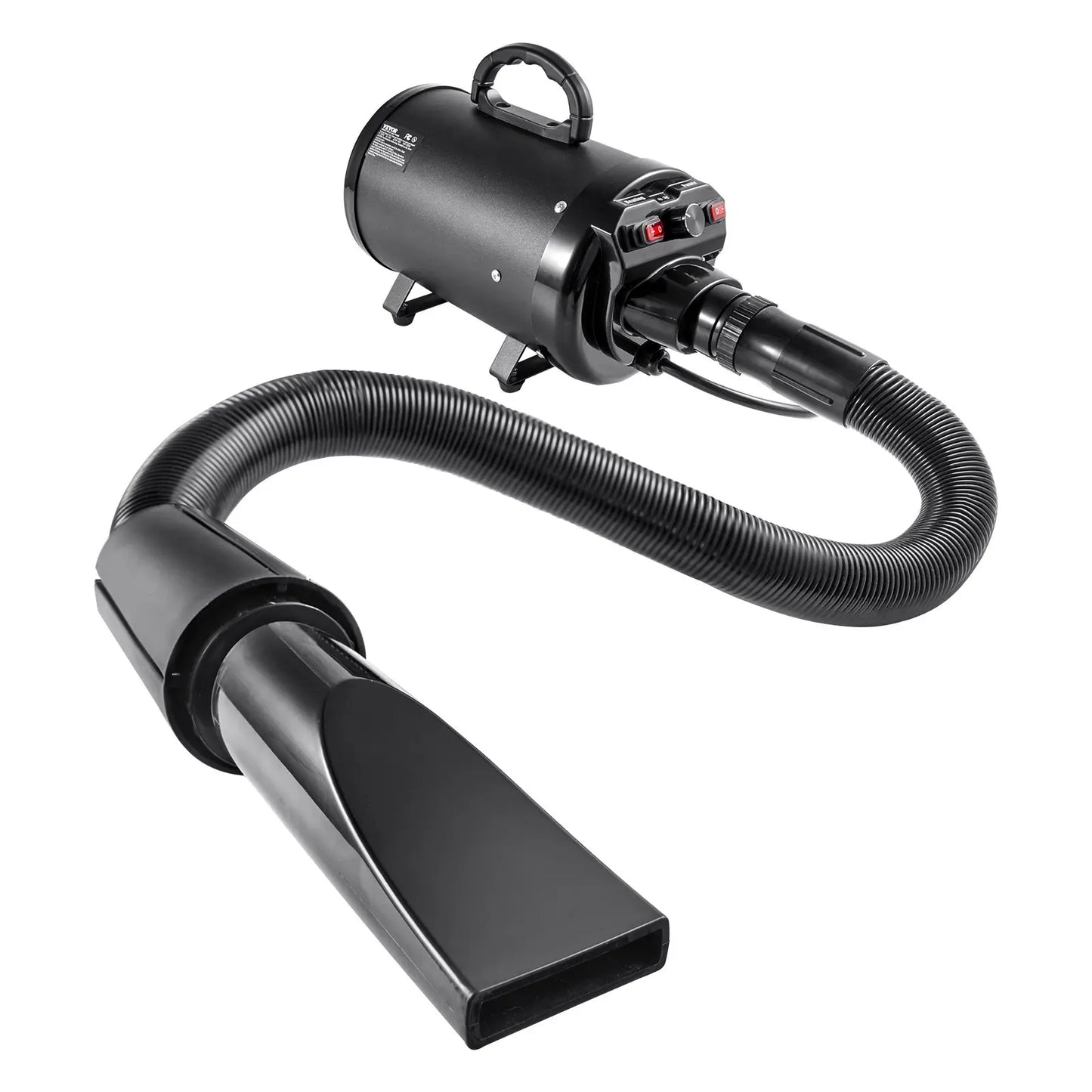 【Fathersdaygift】Vevor Dog Dryer2000W/2.7Hp Dog Blow Dryerpet Grooming Dryer with Adjustable Speed and Temperature Controlpet Hair Dryer with 4 Nozzles and Extendable Hoseblack