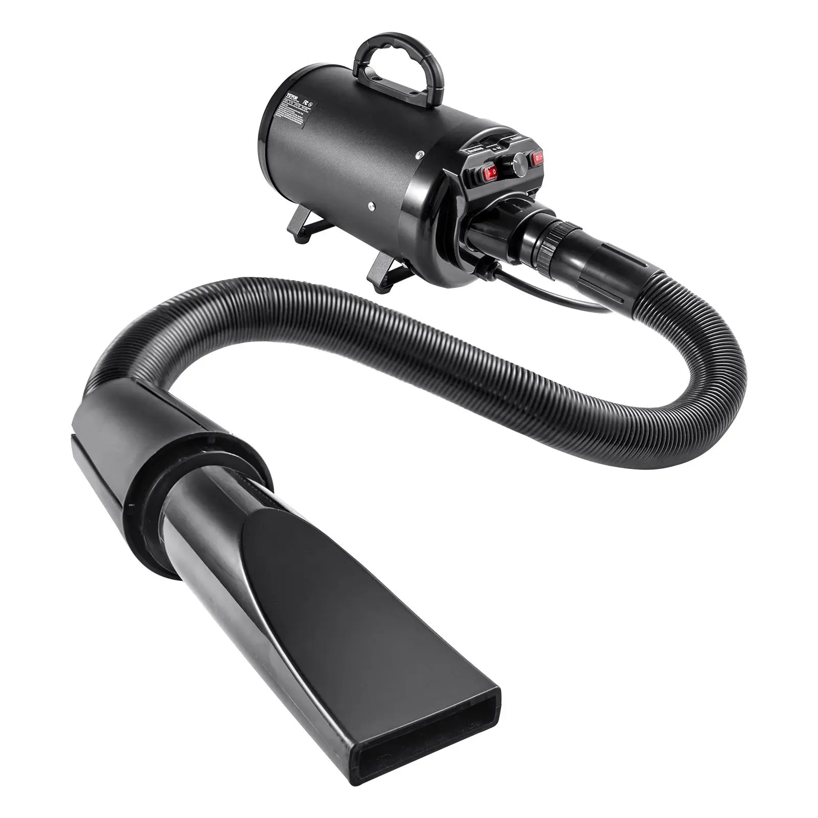 【Fathersdaygift】Vevor Dog Dryer2000W/2.7Hp Dog Blow Dryerpet Grooming Dryer with Adjustable Speed and Temperature Controlpet Hair Dryer with 4 Nozzles and Extendable Hoseblack