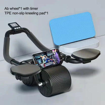 Gains Garage Elbow Supported Ab Roller- Abdominal Wheel for Total Body Workout Ab Trainer