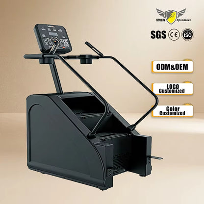 Epsonlove High Quality Smart Stair Climbing Machine Wireless Charging LED Panel Stable Durable Commercial Aerobic Fitness