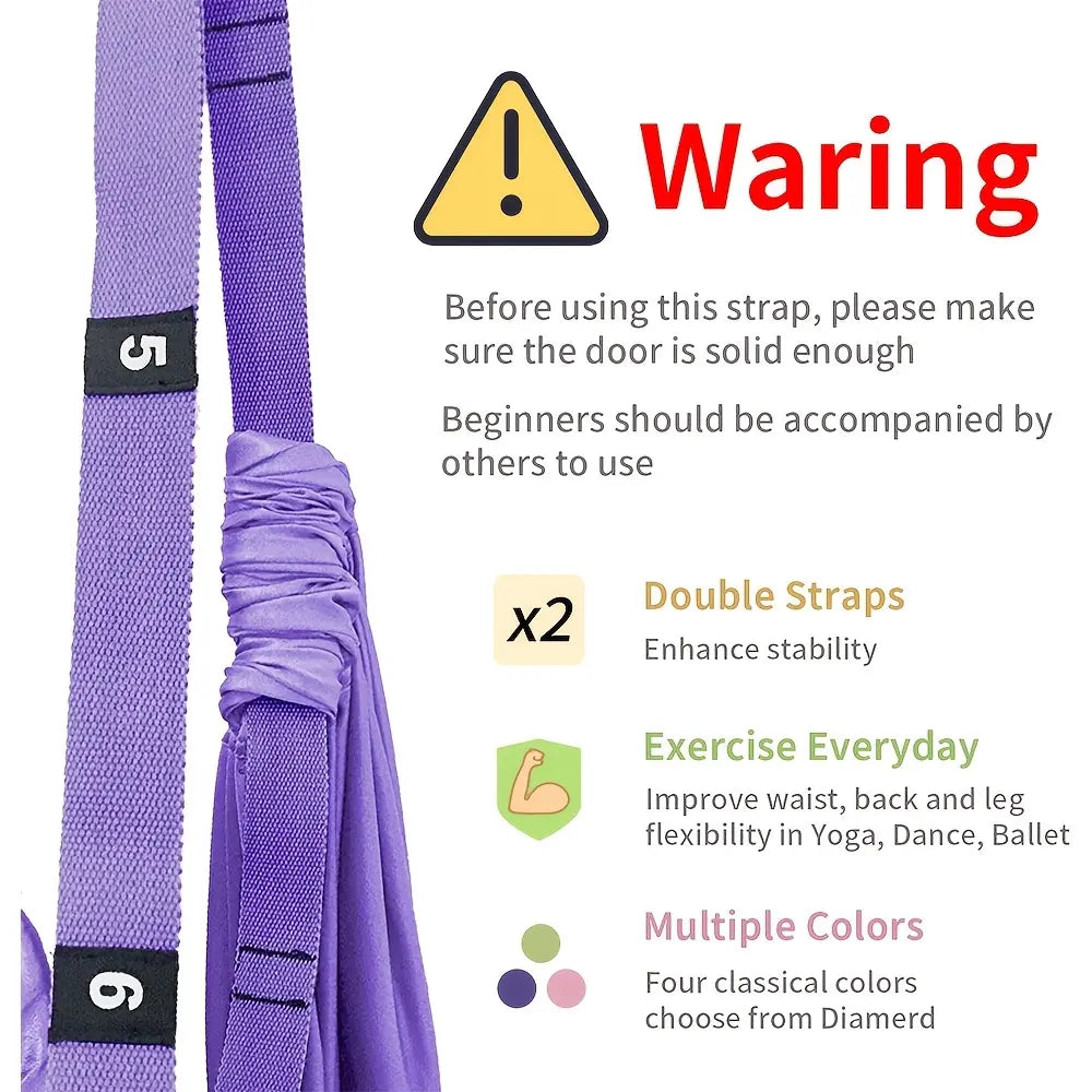 Ladies Aerial Yoga Stretch Band - Heavy Duty Resistance Band for Waist, Back and Leg Training, Pilates and Fitness Workouts Yoga Equipment Premium Elastic Band