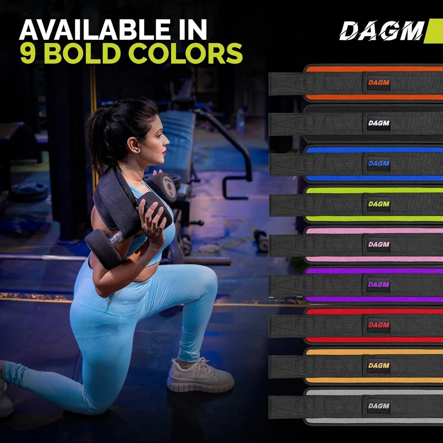 DAGM Hip Thrust Belt for Dumbbells Heavy, Secure Glute Trainer with Non-Slip Extra Padding That Protects Your Hips - Ideal for Gym & Home Workouts - Use with Heavy Duty Kettlebells, Dumbbells, & Plates Hold up to 500 Lbs