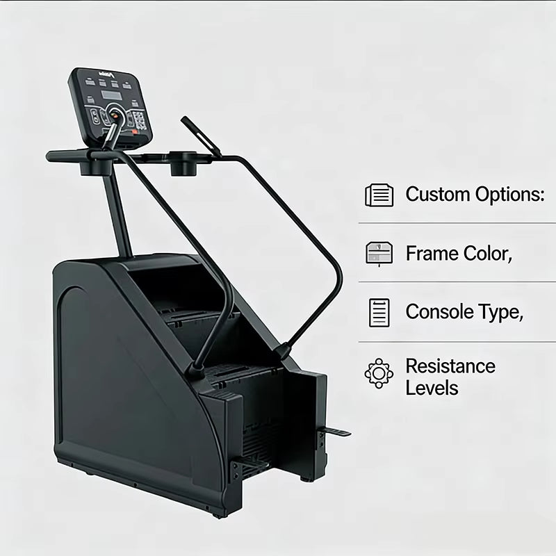 Epsonlove High Quality Smart Stair Climbing Machine Wireless Charging LED Panel Stable Durable Commercial Aerobic Fitness