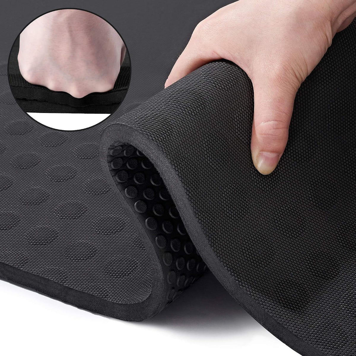 JELS Extra Thick Yoga Mat, 2/5 Inch, Ergonomic 3D Non Slip Design, SGS Certified TPE Material, Yoga Mat for Men Women with Carrying Strap,Exercises Mat for Yoga, Pilates and Floor Workout(72"X26")…