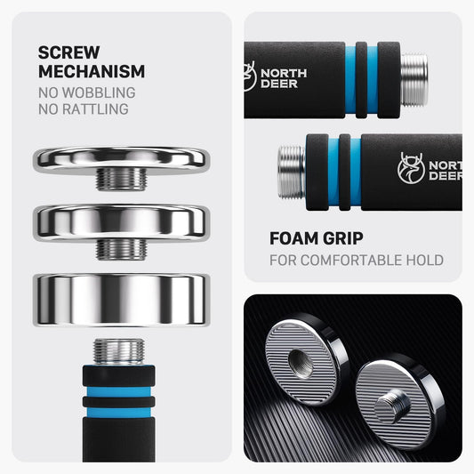 Steel Dumbbells Ultracompact & Adjustable Chrome Dumbbell