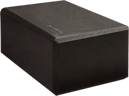 Non-Slip Yoga Blocks, Set of 2, Deepen Poses, 4" X 9" X 6", Black