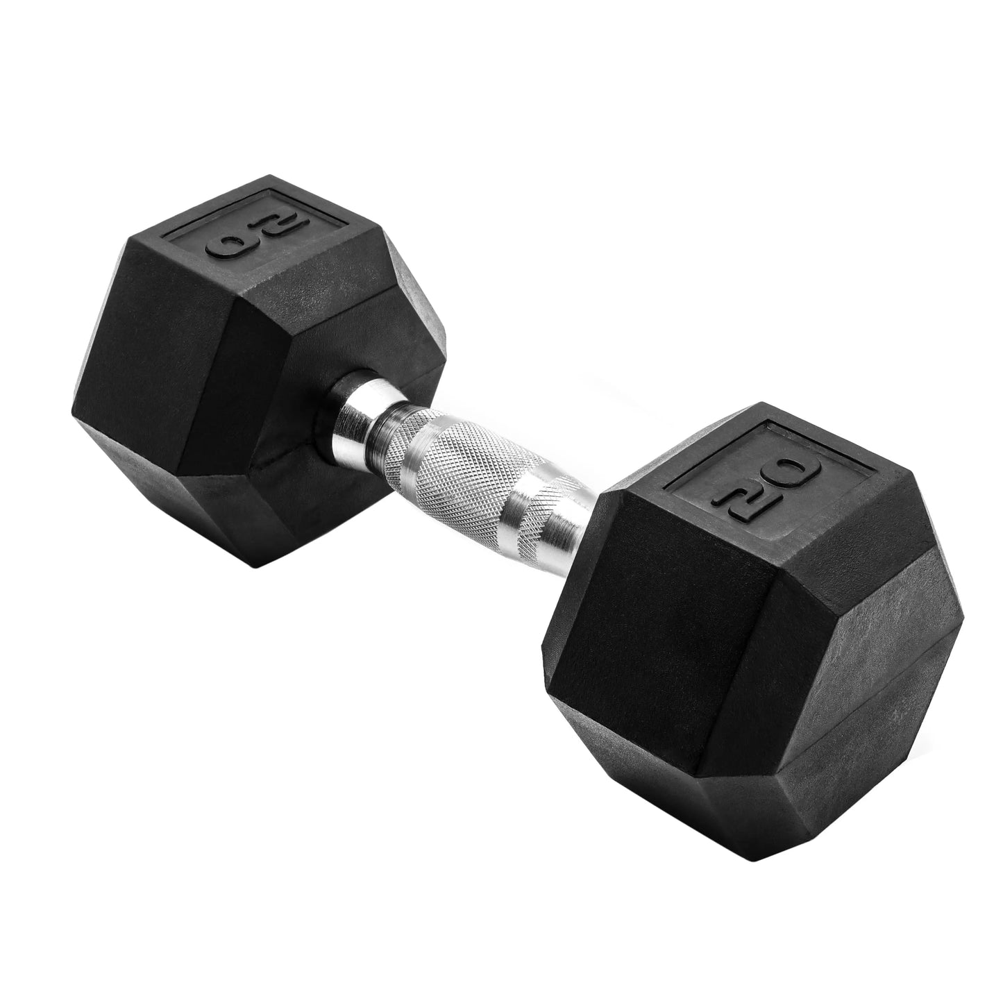 (2 Pack) CAP Barbell, 20Lb Rubber Hex Dumbbell, Single