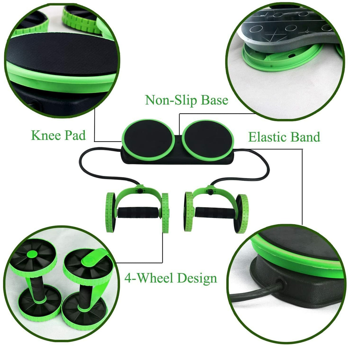 Multi-Function Double Ab Roller Wheel New Version Ab Wheel Exercise Fitness