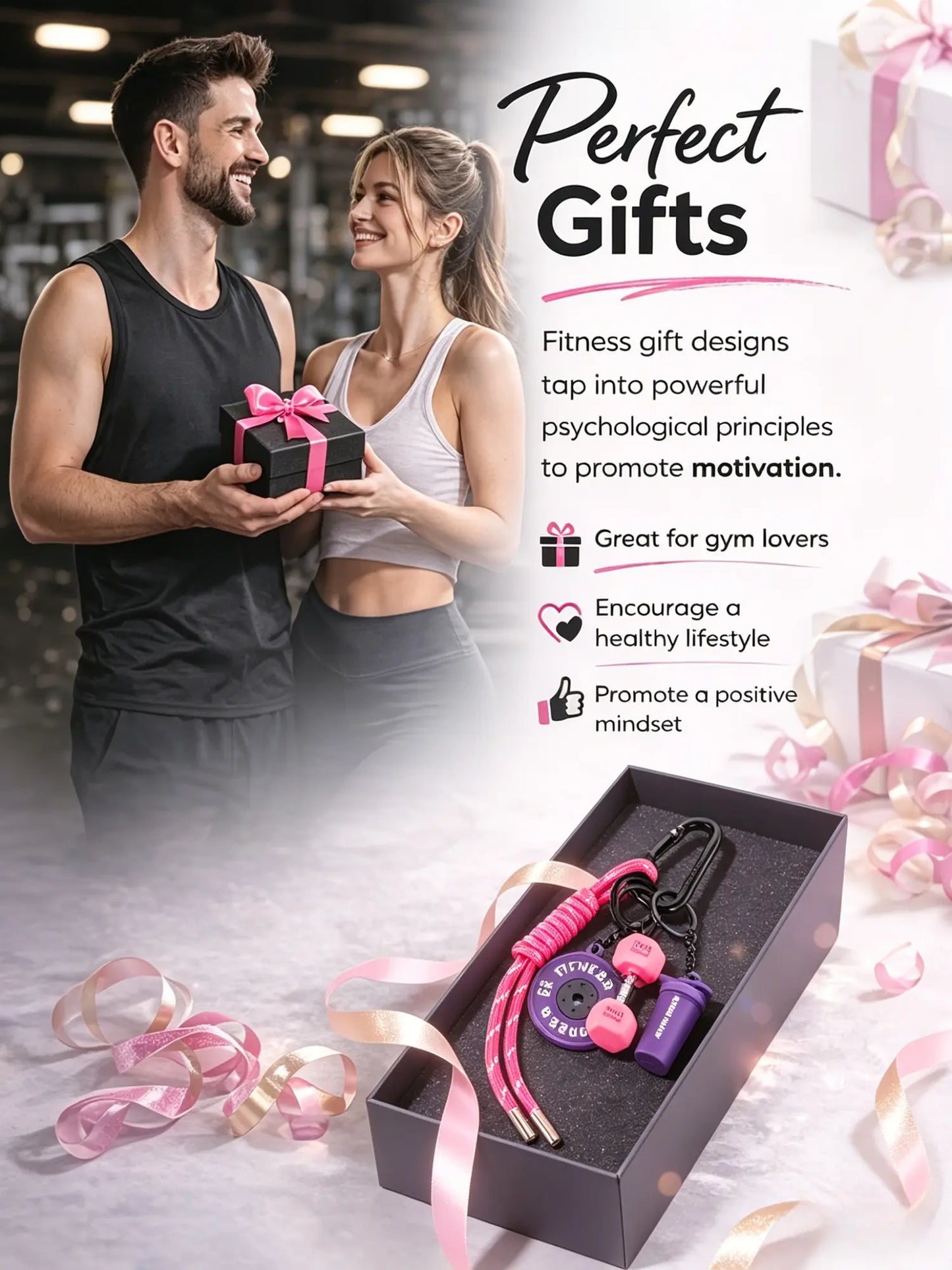 4-Piece Sporty Barbell Keychain Set, Keyrings, Hand-Woven Fitness Keychains, Fashionable Unisex Gym Accessories, Perfect Gift Choice, Stylish & Versatile Fitness Bag Charms with Woven Ropes and Dumbbell, Keychain for Bags