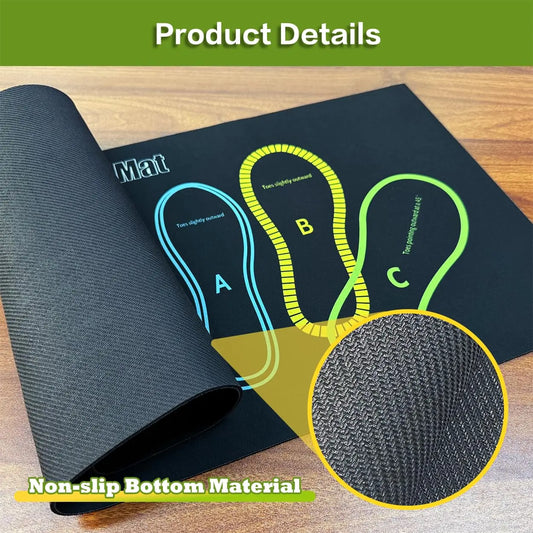 Exercise Mat Perfect for Squats, Leg and Ab Workouts, Squat Guide Mat, Squat Step Position, Squat Mat Knee Mat Lightweight and Portable for Men and Women Summervibes