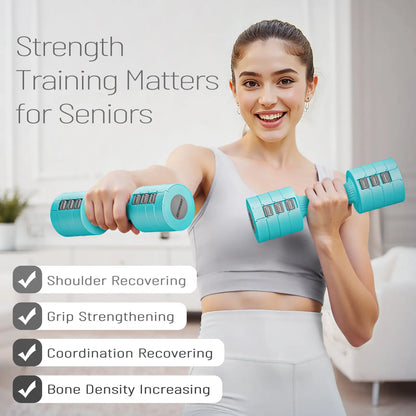 EAST MOUNT Adjustable Dumbbells Set of 2 (5 Lbs Total), 6-In-1 Women'S Non-Slip Handle Body Weights with 1-Second Lock for Home-Gym & Office Use, Fast Adjust Free Weights That Maintains a Firm Grip & Improves Physical Fitness, One-Second Lock