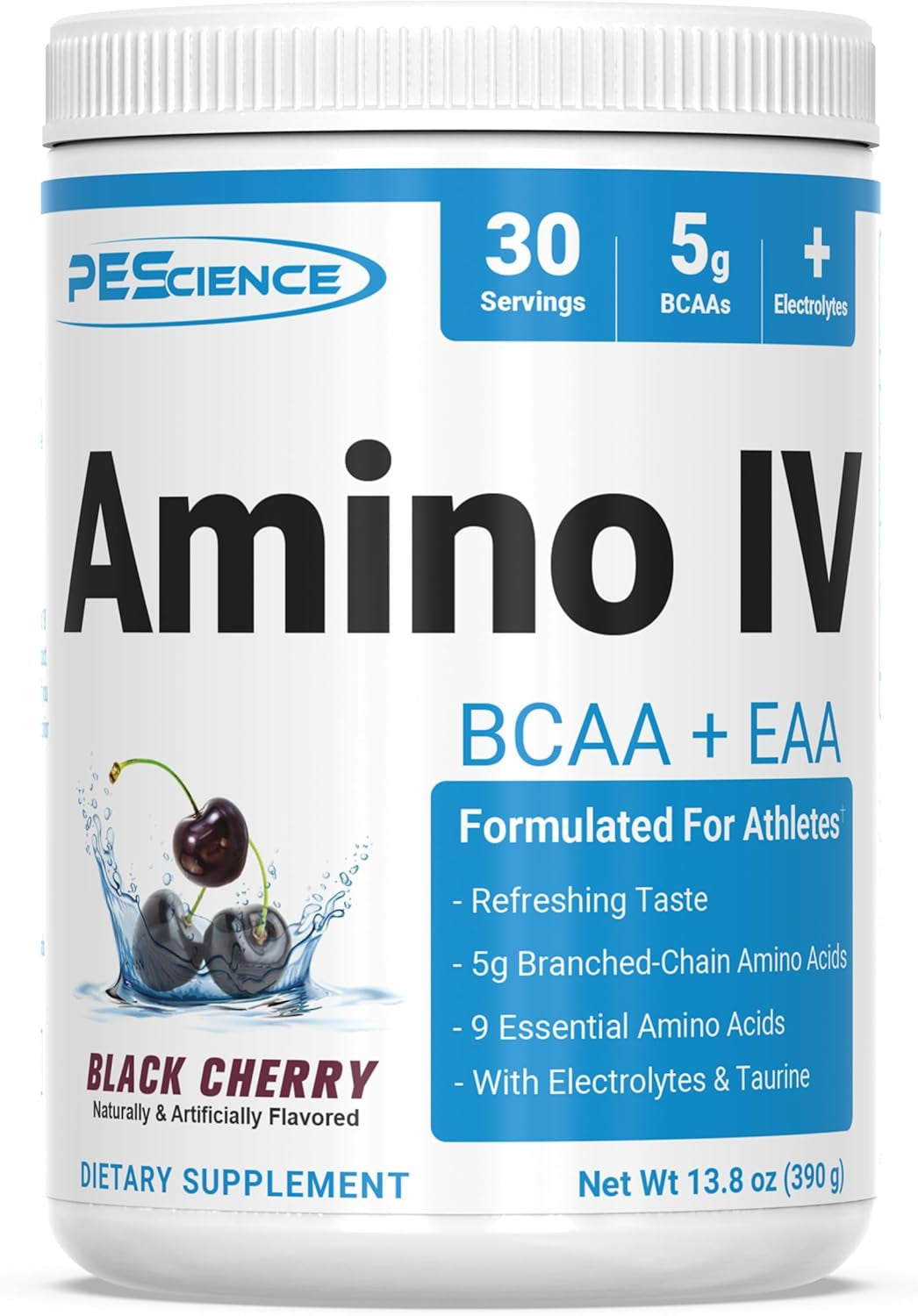 Amino IV BCAA & EAA Powder, Orange Dreamsicle, 30 Servings | Essential Amino Acids, Electrolytes for Hydration and Muscle Recovery, Sugar Free, Taurine, Post Workout
