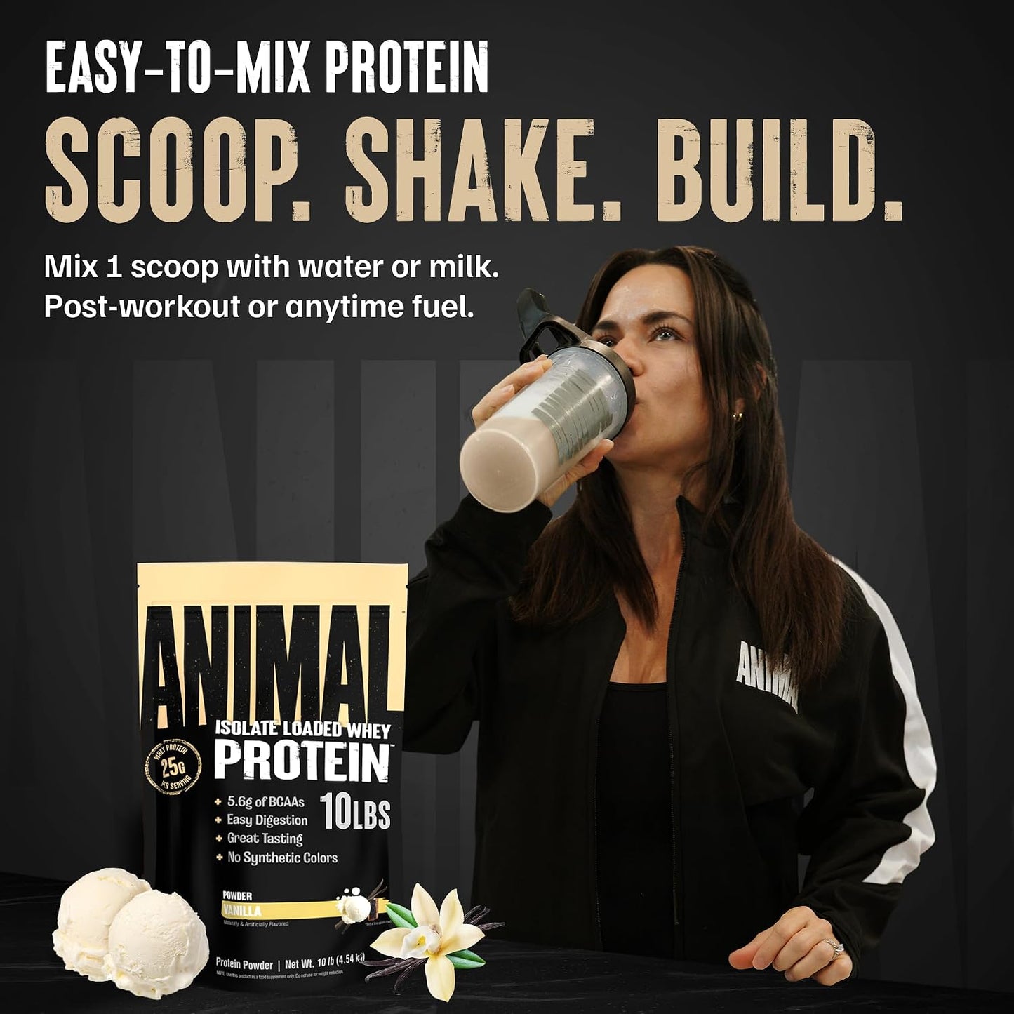 Whey Isolate Protein Powder, 25G High Protein | Vanilla 10LB
