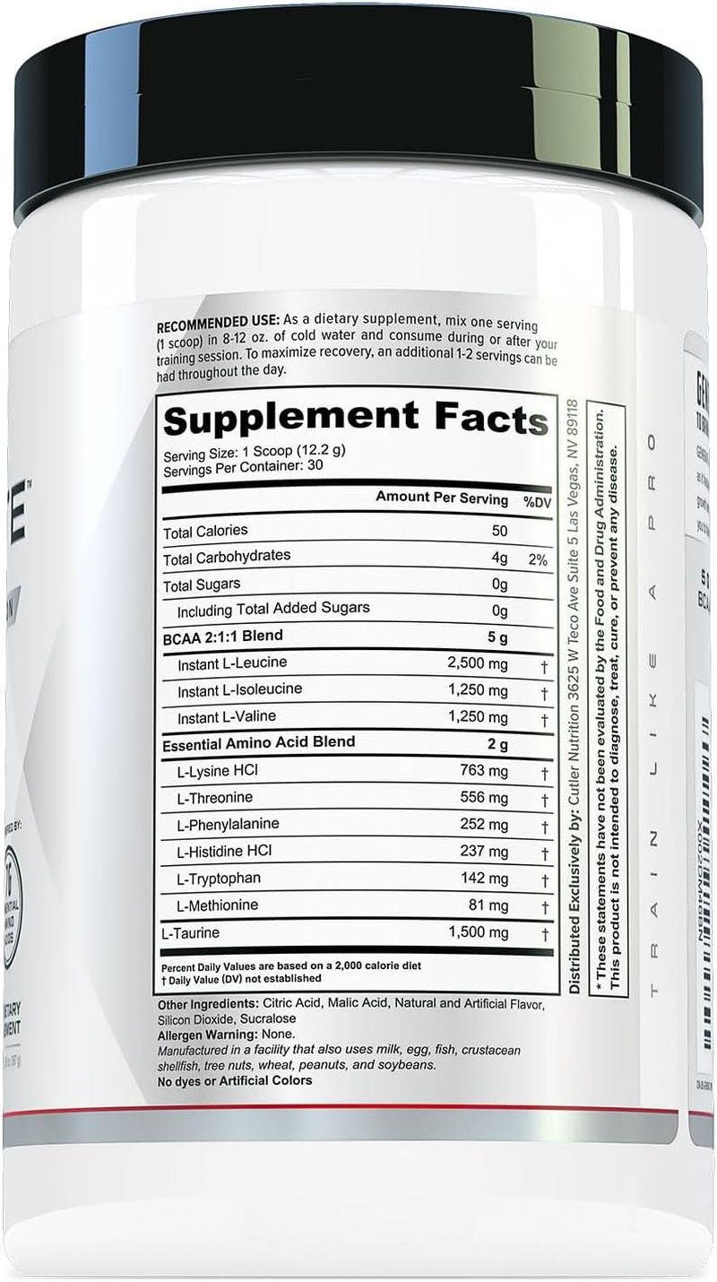 Generate Sour Rainbow Candy BCAA EAA Powder, 30 Servings | 12.95 Oz | 5G Bcaas and 2G Eaas per Serving for Post-Workout Recovery, Hydration, Lean Muscle Support and Protein Synthesis