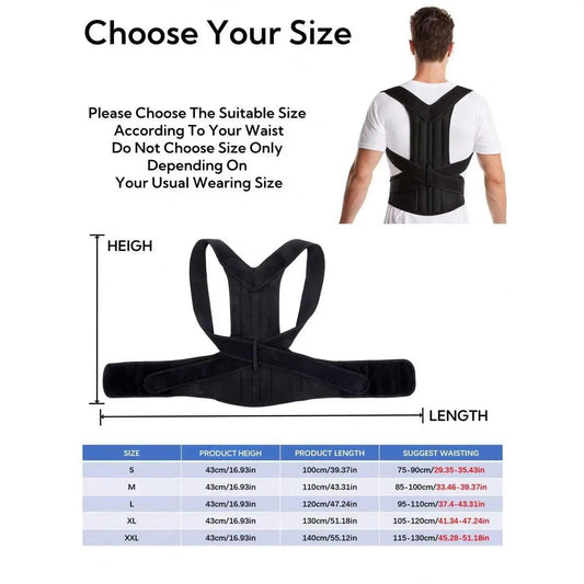 Adjustable Durable Back Aid Support, Back Support Belt, Adjustable Back Brace, Breathable Brace, Back Correction Strap, Waist Training Belt, Fitness Accessories for Men & Women, Body Care Product, Hunchback Aligner