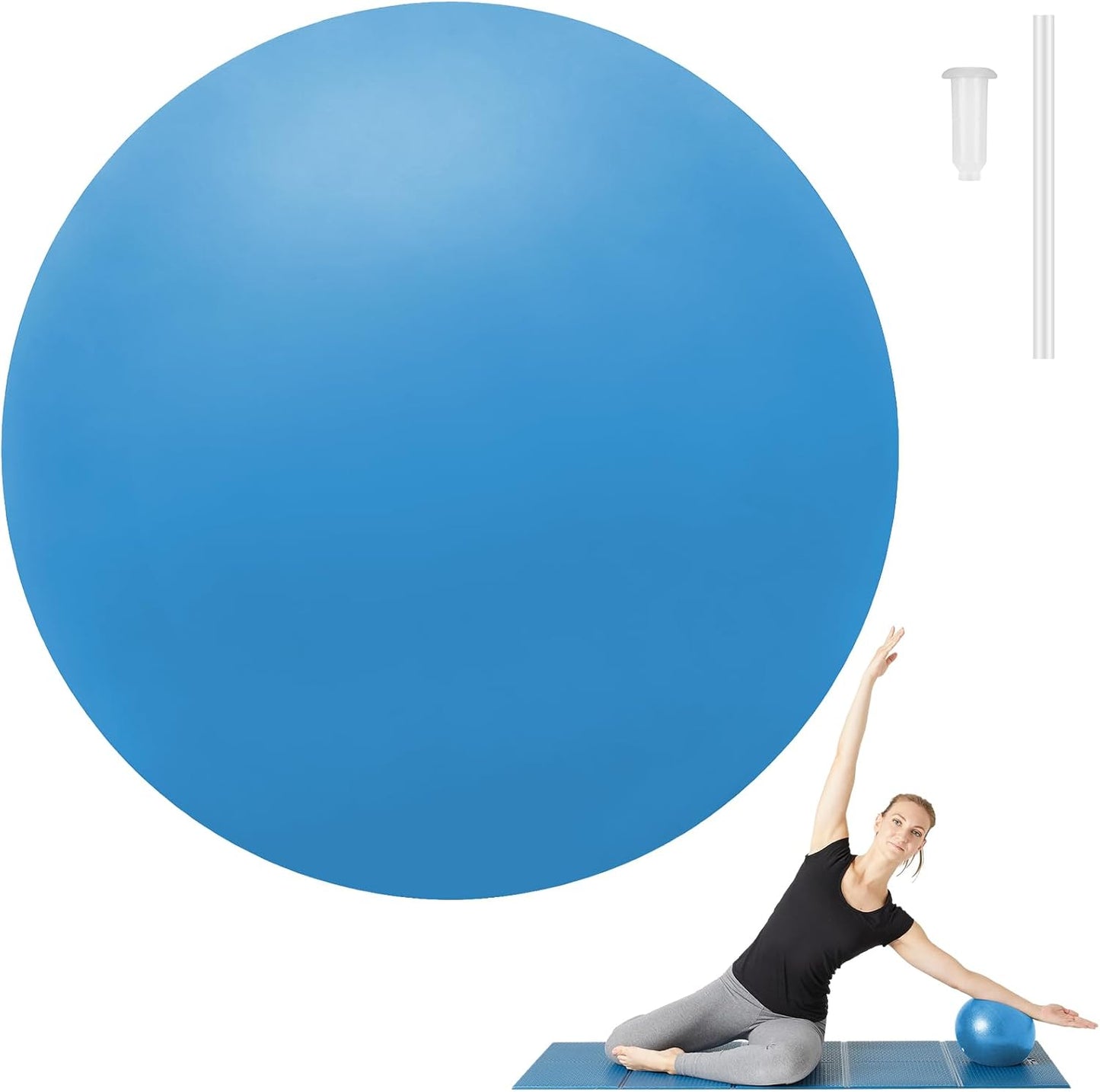 Small Pilates Ball 9 Inch Small Exercise Ball Mini Workout Yoga Balls for Gym Yoga, Core Training, Fitness, Workout, Stability, Improves Balance