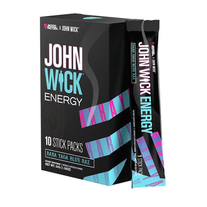 Jacked Factory X John Wick - Wick Mode Pre Workout Powder - Intense Energy, Battle-Ready Focus, Unstoppable Commitment, and Sheer Will - 40 Servings, Osaka Cherry Blossom