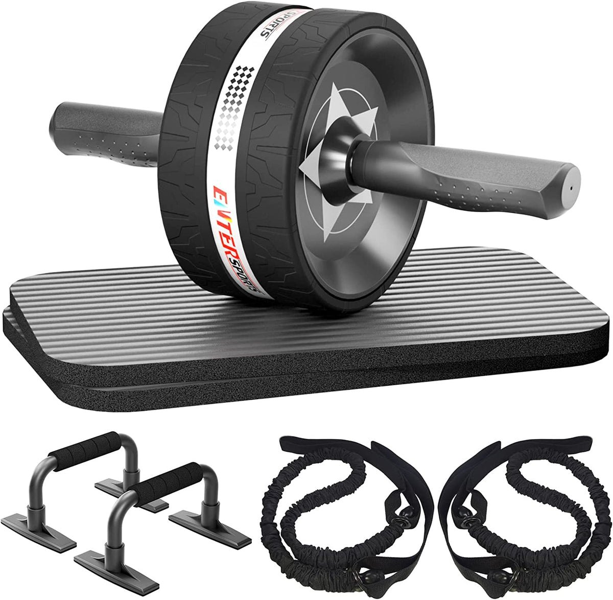 Ab Roller Wheel for Abs Workout with 2 Knee Pads for Home Gym