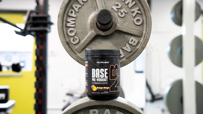 Base Pre-Workout Powder- 200Mg Caffeine- Endurance, Pump, Clean Pre-Workout -30 Servings - Orange Mango