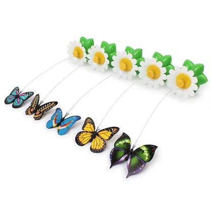 Electric Flying Bird Teasing Stick Automatically Spins around Hummingbird, Cat Self Hi Toy