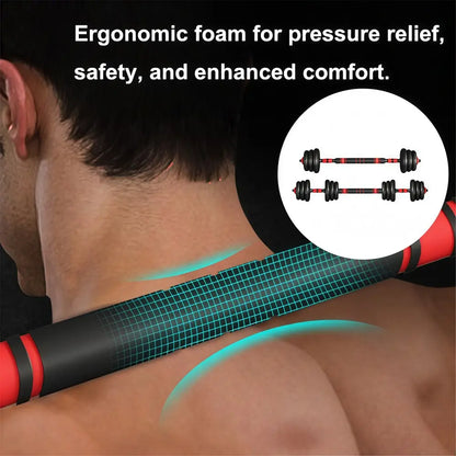66Lbs Adjustable Dumbbells Set with Connector - 3-In-1 Design for Barbell, Push-Up Stand Use, Ideal for Home Gym Resistance Training, Suitable for Men/Women, Home Gym Equipment, at Home Gym