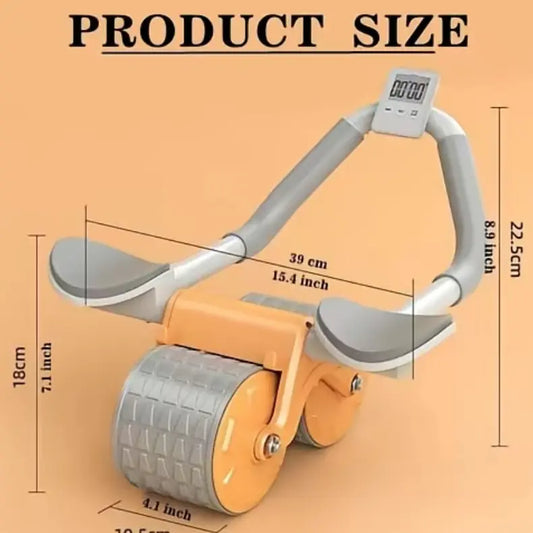 2026 Automatic Rebound Abdominal Wheel with Elbow Support, Core Muscle Trainer Ab Training Equipment for Workouts for Flat Tummy, Abs at Home, Bodyweight Training, Enhances Core Strength, Abdominal Muscle Trainer, Improves Posture, Core Workout