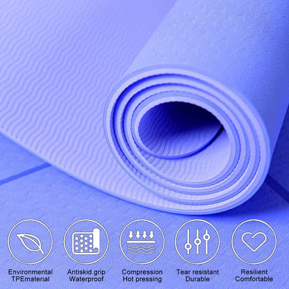 TVF Essential TPE High Density Non Slip Yoga Mat