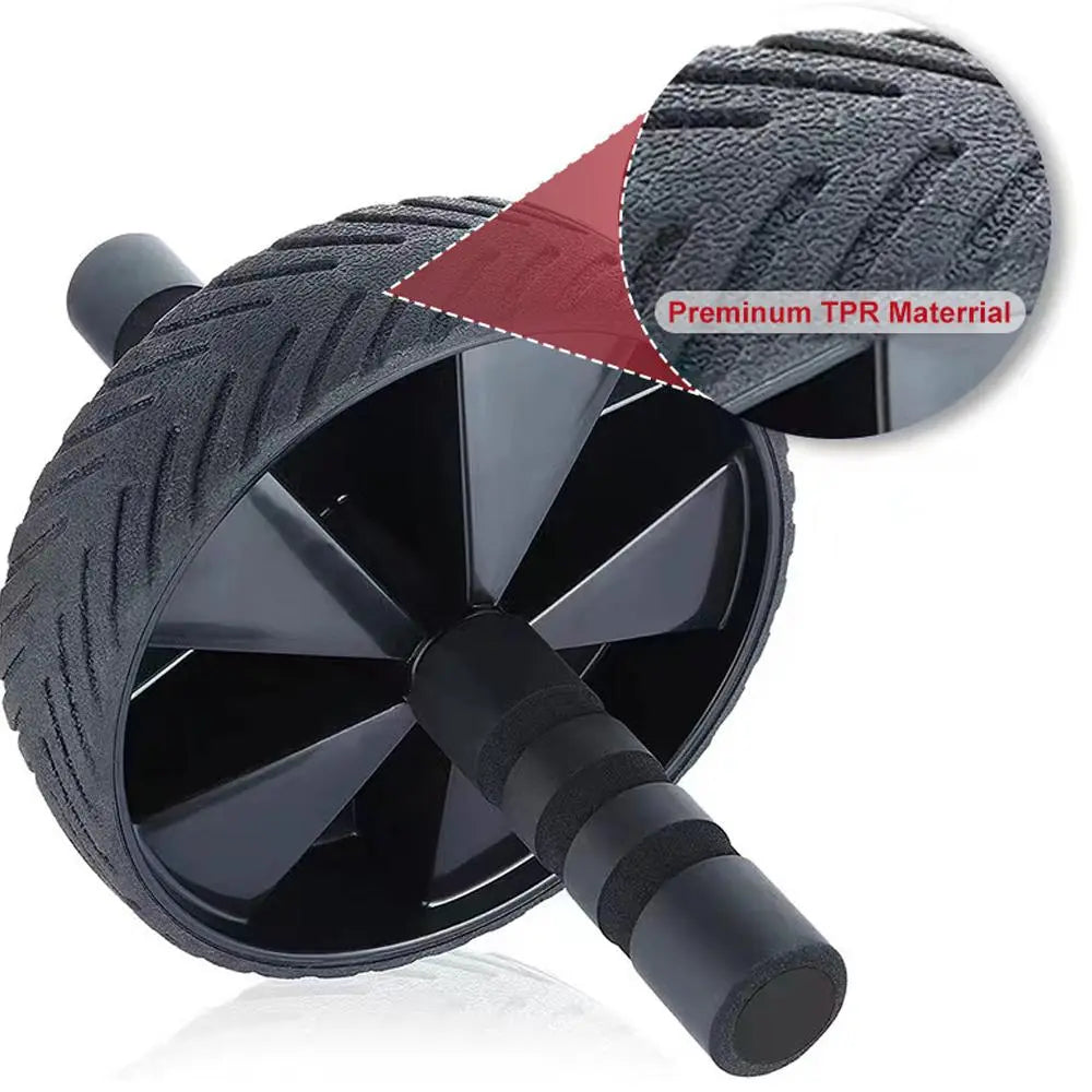 Ab Roller Wheel with Non-Slip Handle, Portable Ab Workout Equipment, Home Gym Fitness Equipment, Exercise Wheel for Men & Women, Gymtok, Gym Accessories
