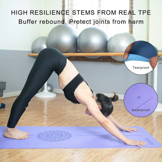 TVF Essential TPE High Density Non Slip Yoga Mat