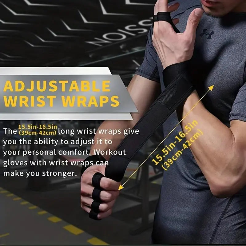 Weight Lifting Training Gloves, 1 Pair Anti-Slip Strength Training Gloves, Sports Gloves for Men & Women, Fitness Accessories, Workout Accessories, Gym Accessories