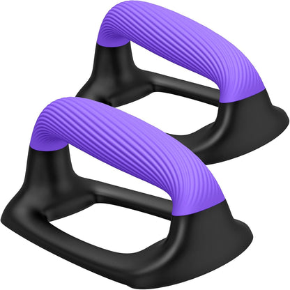 Push up Bars, Pushup Stands with Thickened Soft Plastic Handle, Stable and Non-Slip Base, Pushup Handles Perfect for Floor Strength Training