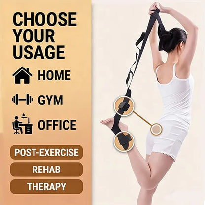 Adjustable Ankle Elastic Band - Lower Body Exercise Trainer, Stretching Tool, Portable Stretch Band for Leg Strength & Flexibility Training, Yoga Equipment