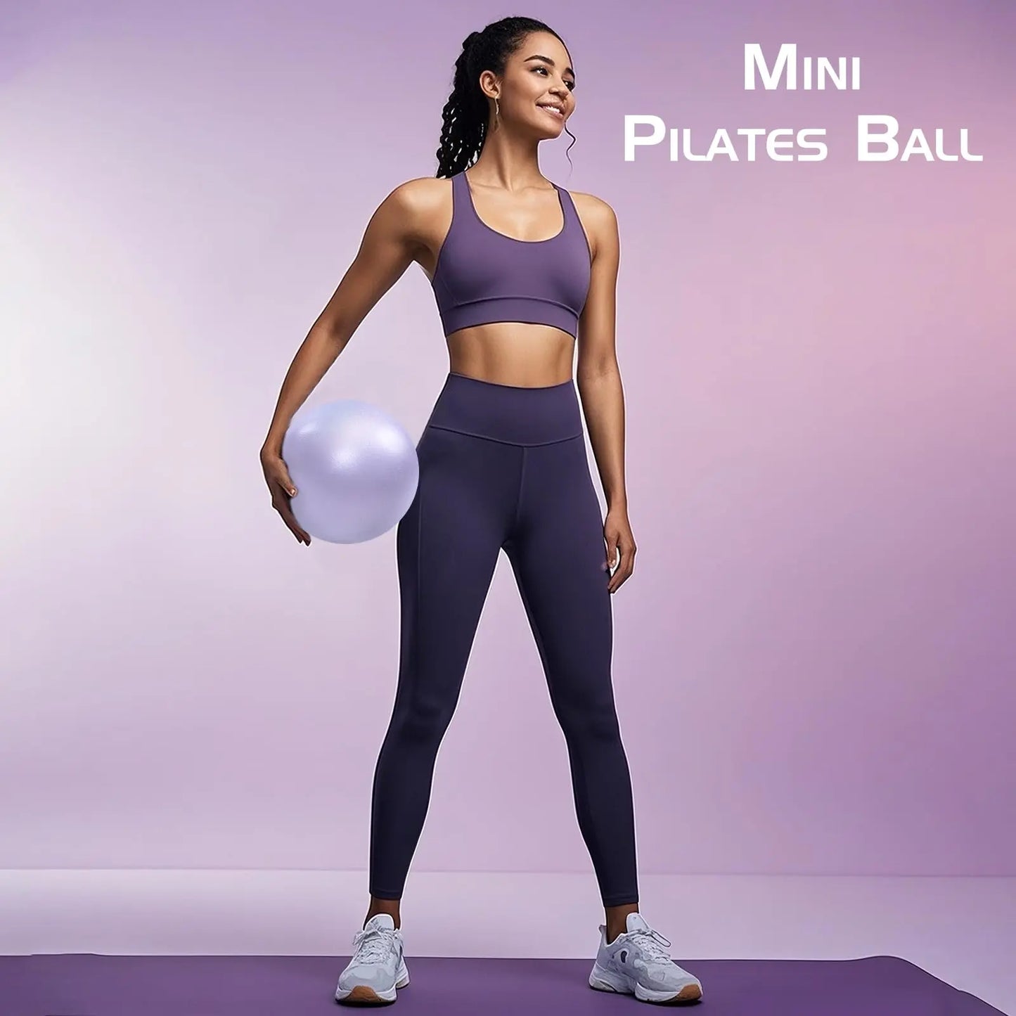 14-Inch Pilates Ring Set - Home Pilates Equipment, Yoga Equipment with Dual Padded Handles, Exercise Ball, Durable Elastic Bands (15,25,35 Lbs) for Functional Training Workout & Body Toning