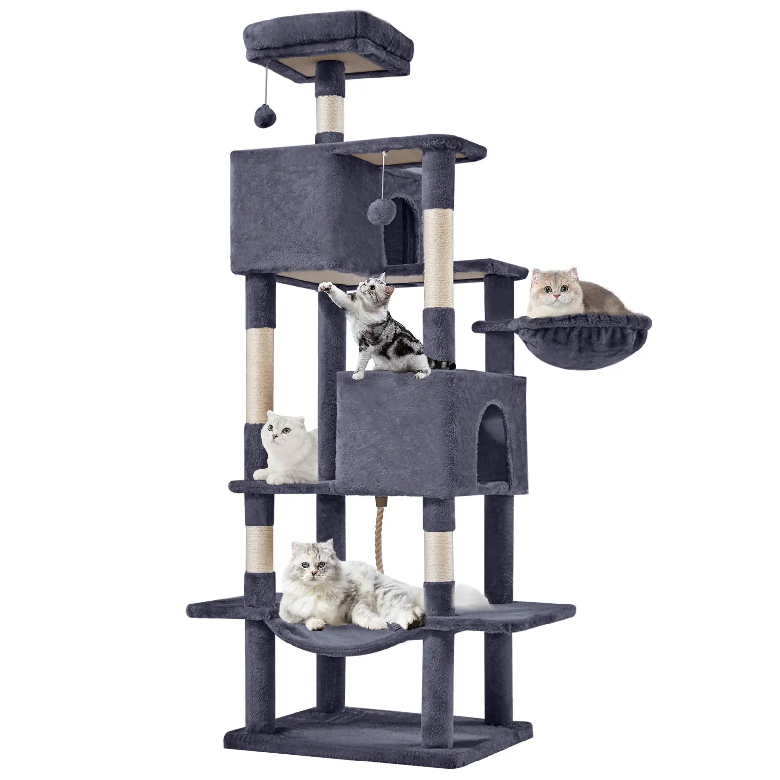 【Dealsforyoudays】 Cat Climbing Shelf, Post Cascading Cat Climbing Shelf, Indoor Playhouse, Cozy Nest, Durable, Space-Saving Design, Gift for Pet Owners