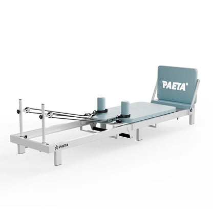 PAETA Pilates Reformer, Foldable Reformer Pilates Machine for Home Use, with Dual Resistance- Springs and Cords, Pilates Equipment for Home Workouts with Jump Board, up to 400 LBS Adjustable Elastic Band