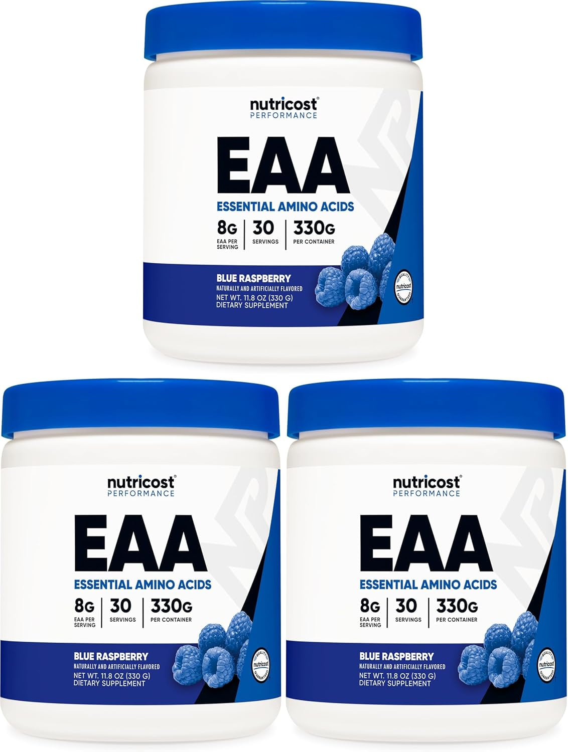 EAA Powder 30 Servings (Fruit Punch) - Essential Amino Acids - Non-Gmo, Gluten Free, Vegetarian Friendly (Pack of 2)