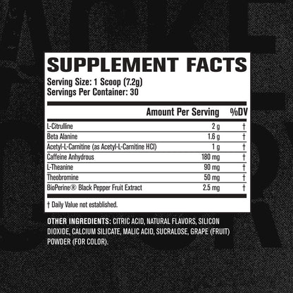 Jacked Factory NITROSURGE Shred Pre Workout Supplement - Energy Booster, Instant