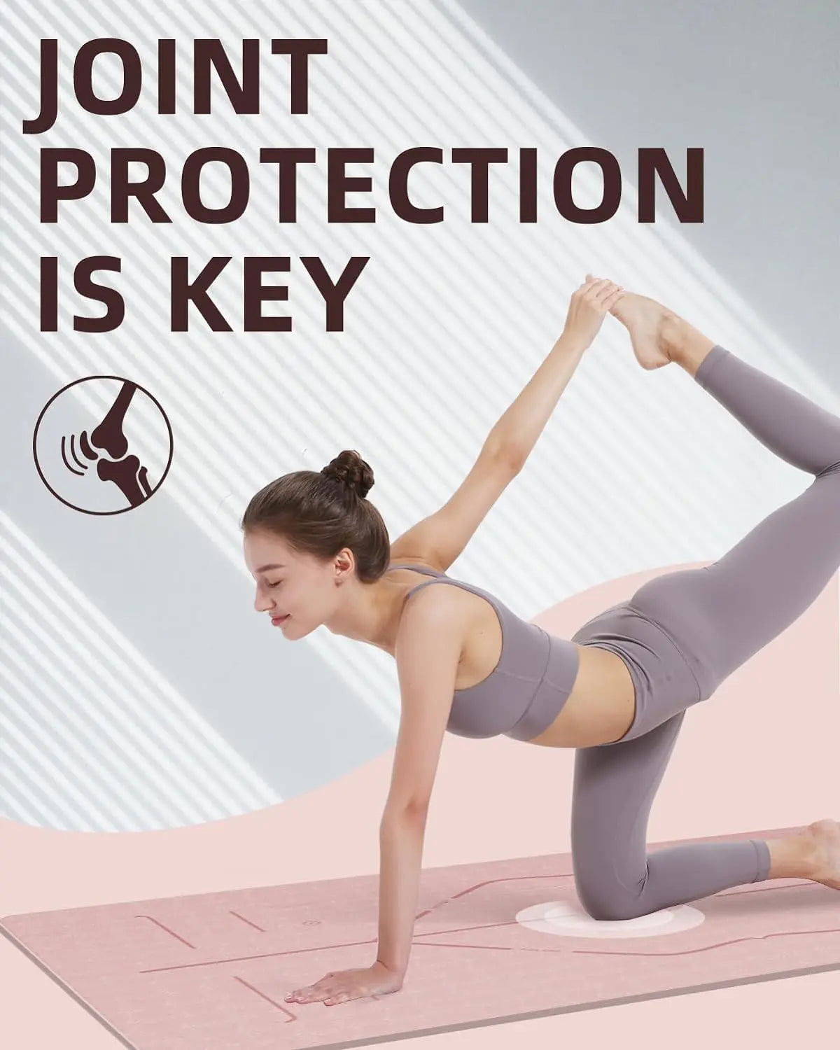 Hello Life - Premium Tottoy Yoga Mat Extra Wide Non-Slip TPE Mat for Exercise Fitness 72"X32"X1/3" for Women & Men