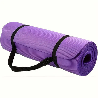 Extra Thick 0.8Cm/0.32In High-Density Tear-Resistant Exercise Yoga Mat with Carry Strap, Non-Slip Fitness and Sports Mat for Home Gym Pilates and Yoga Arm Landing Solar Eclipse Pink Products Yoga Equipment