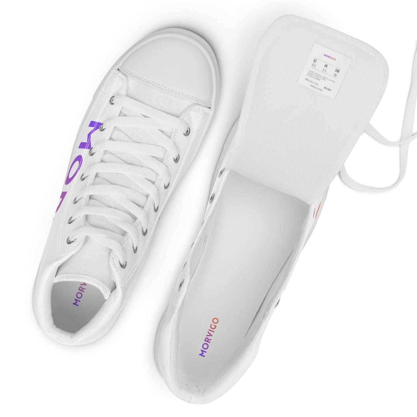 Men’s high top canvas shoes - Morvigo