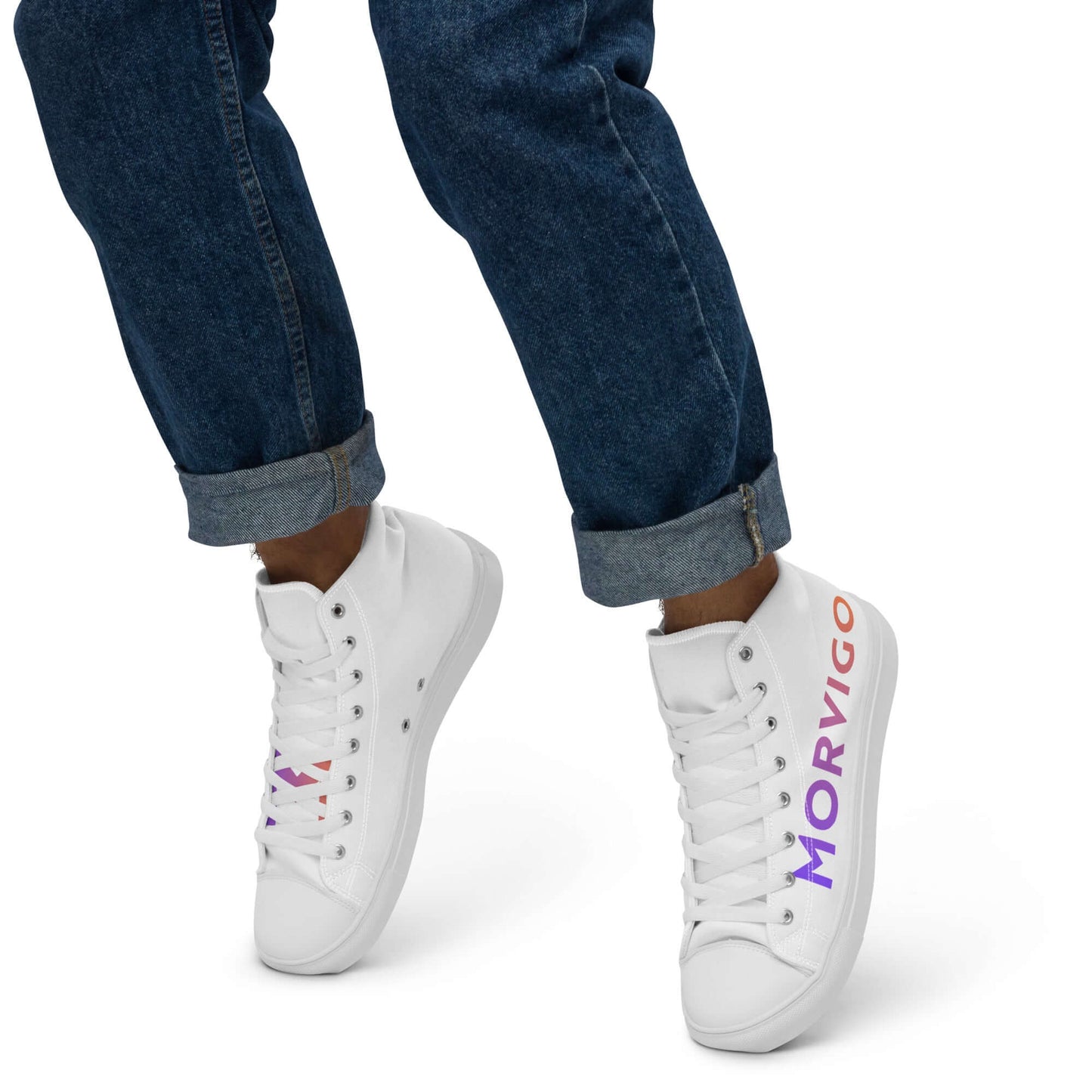 Men’s high top canvas shoes - Morvigo