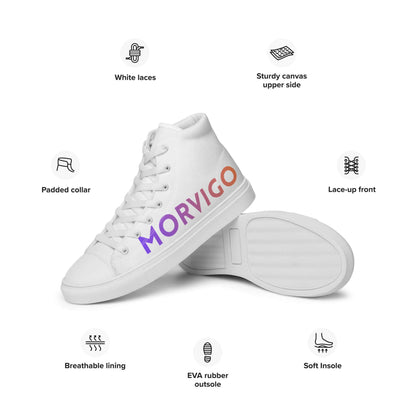 Men’s high top canvas shoes - Morvigo