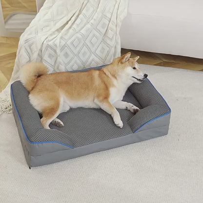 Extra Large Orthopedic Dog Sofa Bed | Washable & Foam