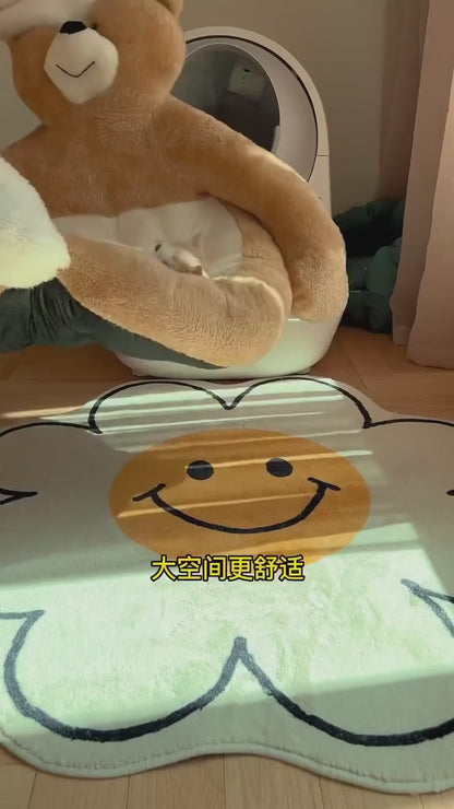 Plush pet beds with removable cover