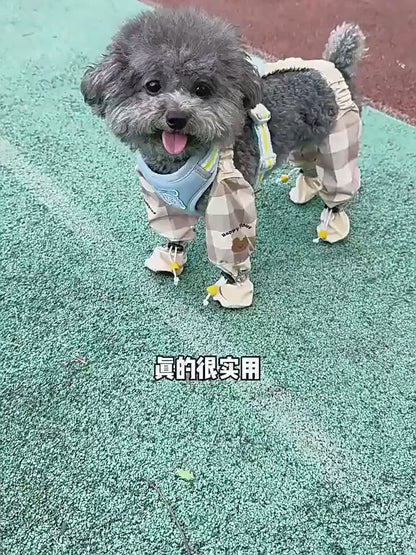 Adjustable waterproof dog jumpsuit